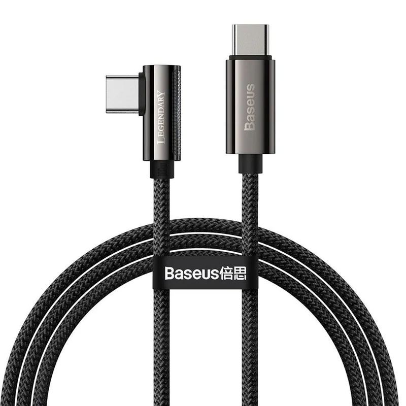 کابل تبدیل USB-C به USB-C بیسوس مدل Legend Series 100W طول 1 متر