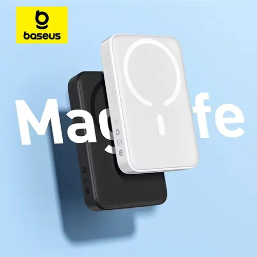 پاوربانک وایرلس بیسوس مدل Magnetic Mini 20W با ظرفیت 10000 میلی آمپر ساعت