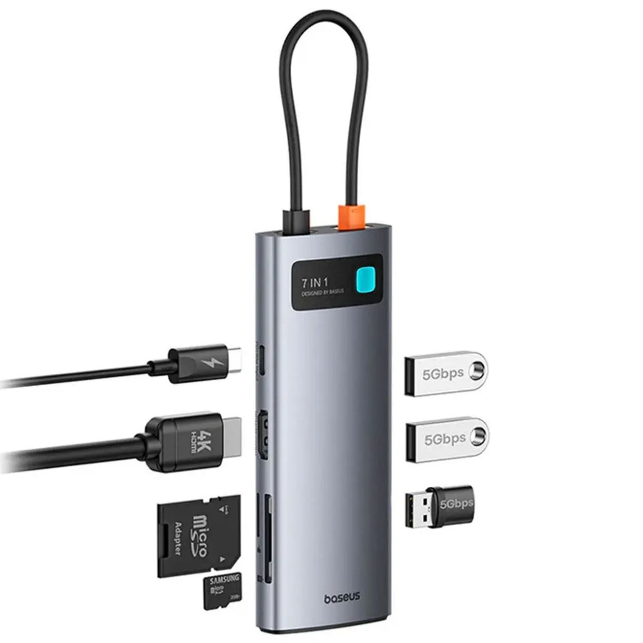 هاب 7 پورت USB-C بیسوس مدل BS-OH146