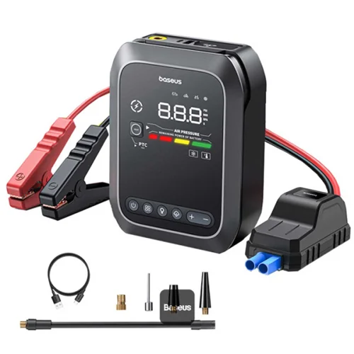 جامپ استارتر، پمپ باد، پاوربانک بیسوس مدل BS-CH014