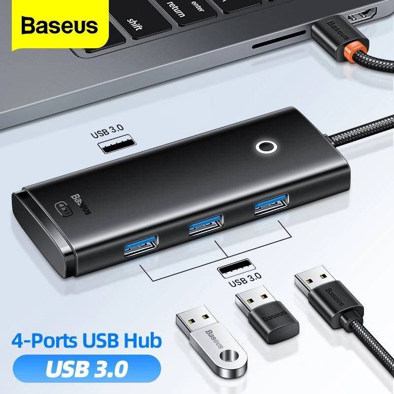 هاب 4 پورت USB 3.0 بیسوس مدل Lite Series BS-OH012