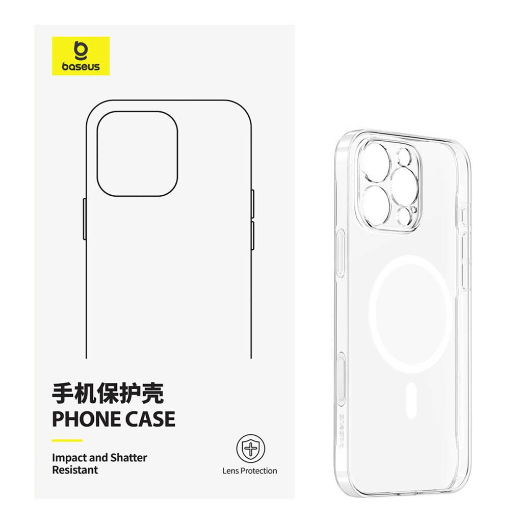 کاور مگ سیف بیسوس مدل Crystal Magnetic BS-PG060 مناسب برای گوشی اپل iPhone 16 Pro Max