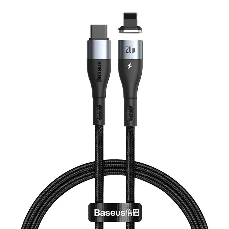 کابل مگنتی USB-C به لایتنینگ بیسوس مدل CATLXC-01 طول 1 متر