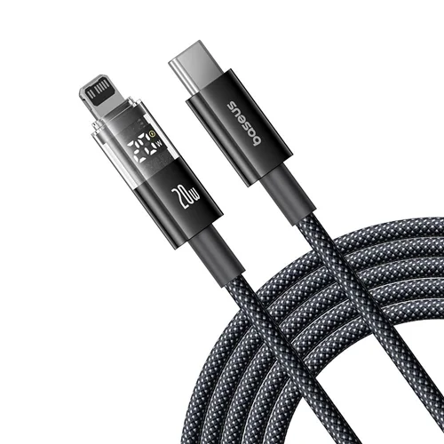 کابل تبدیل USB-C به لایتنیگ بیسوس مدل Display 2 Fast Charging طول 2 متر