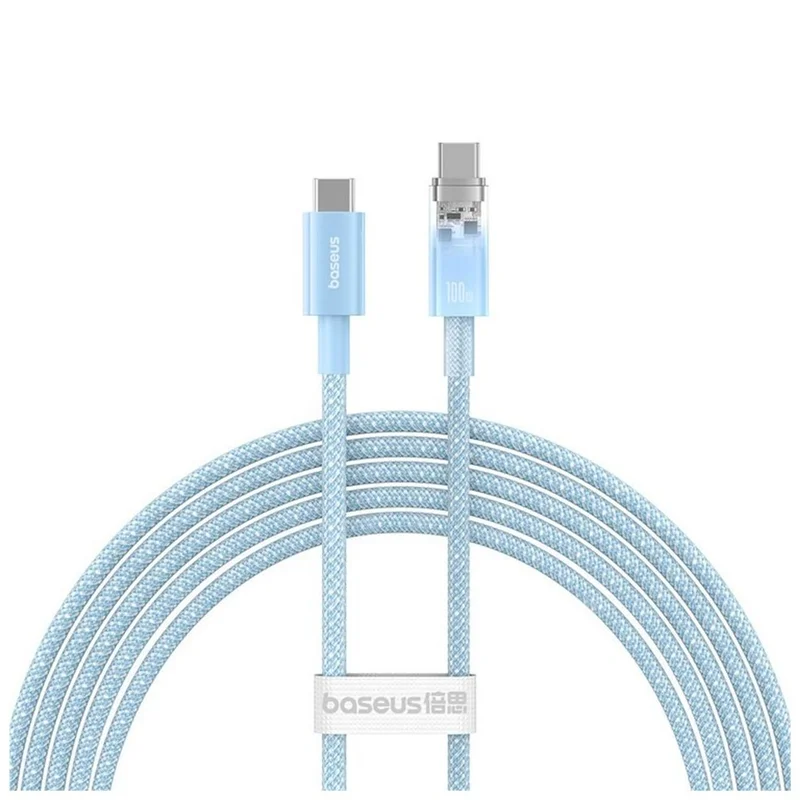کابل تبدیل USB-C به USB-C بیسوس مدل Explorer Series 100W طول 2 متر