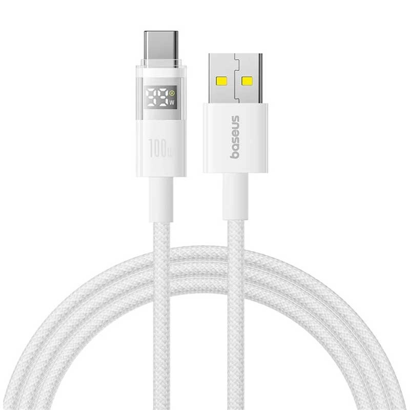 کابل تبدیل USB به USB-C بیسوس مدل Display 2 Fast Charging طول 1 متر