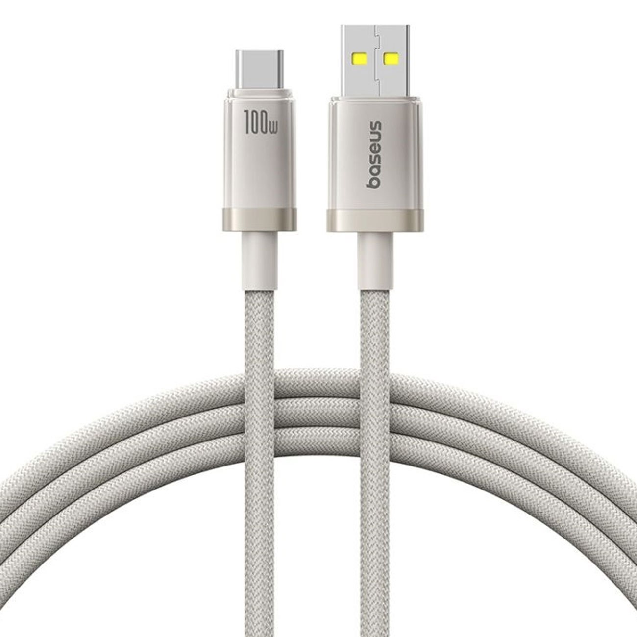 کابل تبدیل USB به USB-C بیسوس مدل Titanium Series 100W طول 1 متر